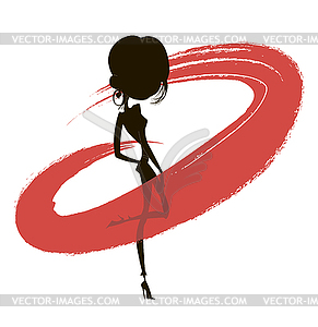 Red circle - vector image
