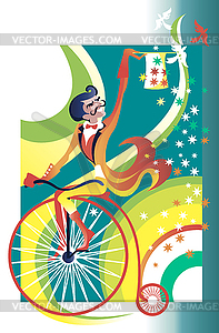 Circus performer - vector image