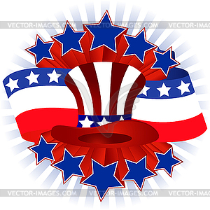 Greeting card with stars - vector image