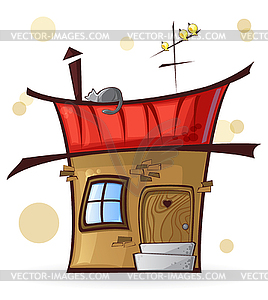 Cartoon house - vector clipart / vector image