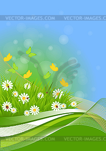 Spring background - vector clipart