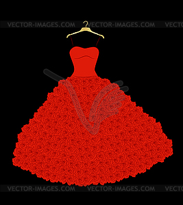 Wedding dress - vector clip art