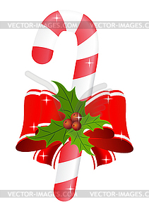 Christmas lollipop - stock vector clipart