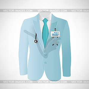 Doctors lab blue coat - vector clipart