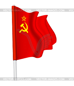 Flag of USSR - color vector clipart