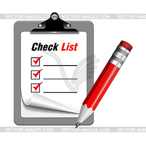 Check list - vector clip art