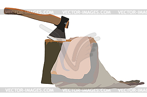 Image background coil of hemp thread - vector clipart / vector image