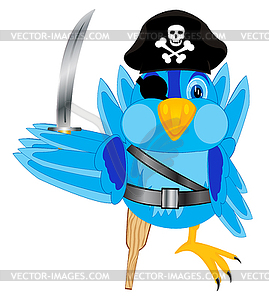 Sparrow pirate - vector image