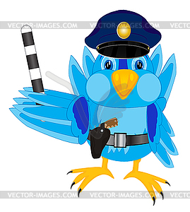 Bird police - vector image