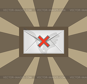 White envelope - vector clipart