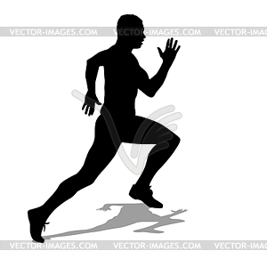 Running silhouettes.  - vector EPS clipart