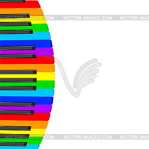 Music background with piano keys.  - vector EPS clipart