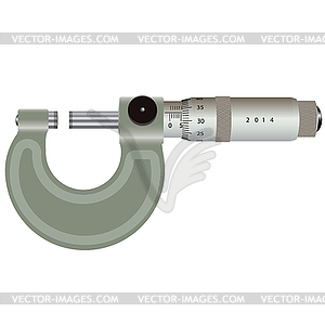 Micrometer .  - vector clip art