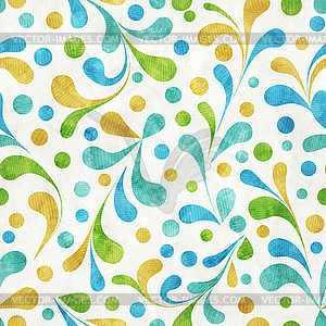 Watercolor floral pattern - vector clip art