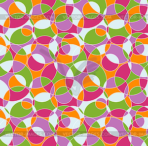 Colored cut circles - vector image