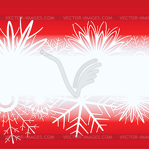 Red Christmas background - vector image