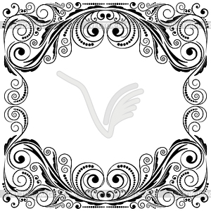 Ornament vintage floral design, EPS8 - graphics - vector clipart