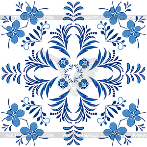 Ornament vintage floral design - vector image