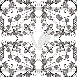 Abstract ornament background, seamless pattern - vector image