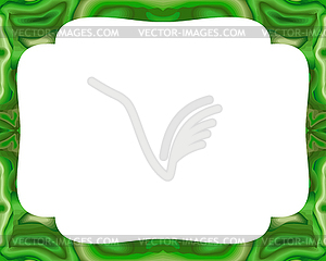 Malachite frame - vector image