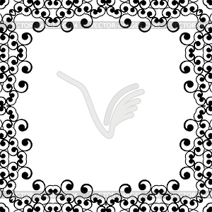 Frame ornament vintage floral design - vector clipart