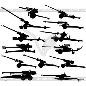 Modern artillery- - vector clipart