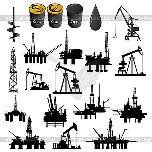 Oil industry - vector clip art