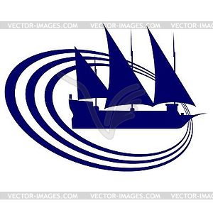 Sailing ship- - vector image