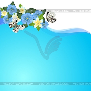 Wildflowers- - vector clip art