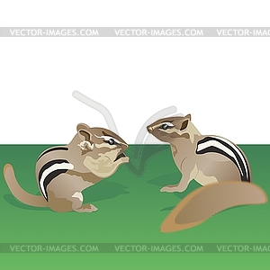 Chipmunks - vector image