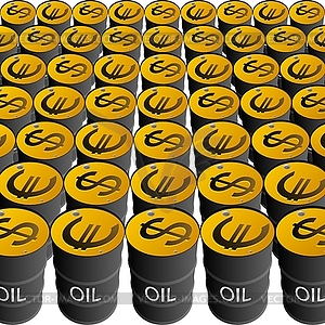 Sale of petroleum products - vector image