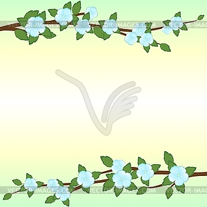 Branches of apple trees - vector clipart / vector image
