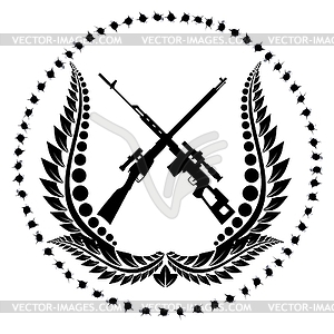 Снайперские винтовки- - клипарт в векторном формате