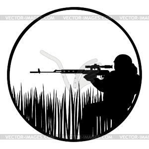 Sniper - vector image