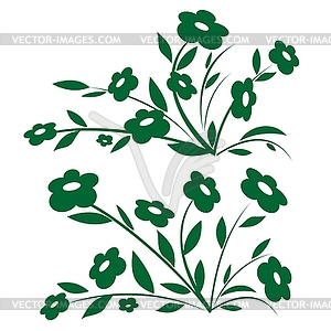 Set of abstract flowers - vector clipart