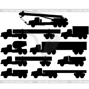 Contours of construction equipment - vector image