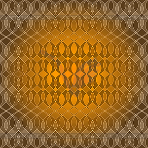 Seamless golden wave pattern - vector clipart