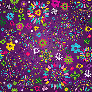 Seamless motley violet pattern - vector clip art