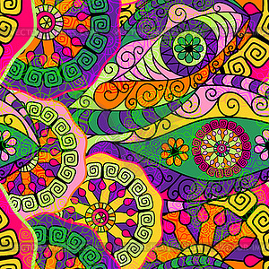 Seamless colorful pattern - vector clip art