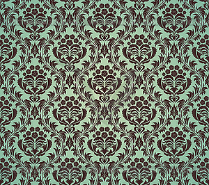 Damask seamless pattern - vector clipart