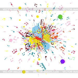 Musical grunge - vector clipart / vector image