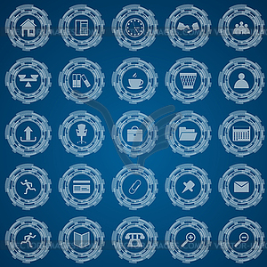 General icon set - vector clipart