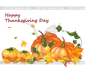 Thanksgiving Day background - vector clipart