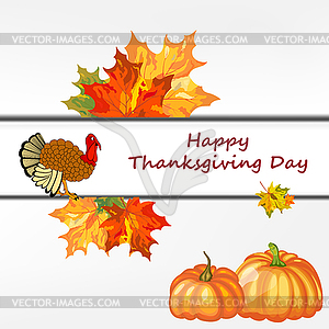 Thanksgiving Day background - vector clip art