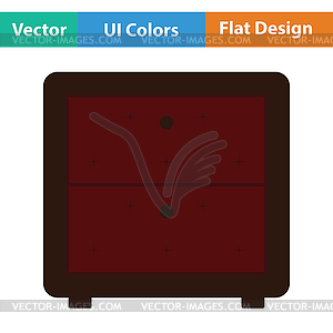 Спальня значок тумба - клипарт в векторном формате