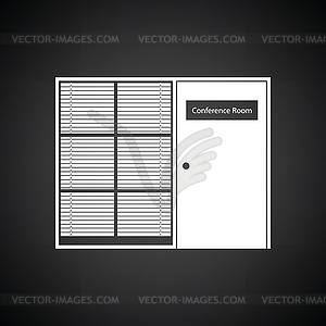 Значок Конференц-зал - векторный клипарт EPS