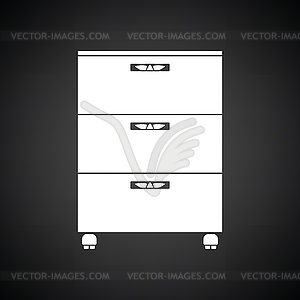 Office cabinet icon - vector image