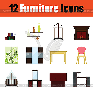 Home furniture icon - vector image