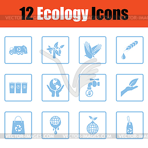 Ecology icon set - vector image