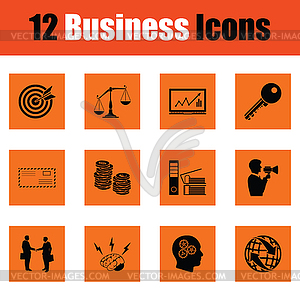 Бизнес-набор иконок - рисунок в векторе